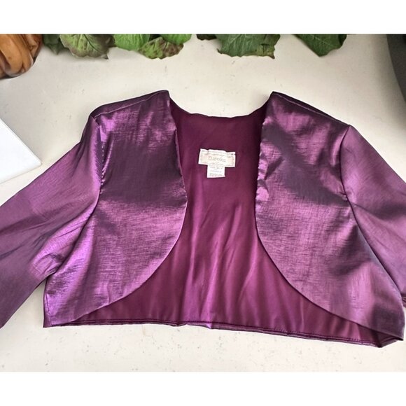 Elegant Purple Women's Dress with Bolero - Picture 14 of 15